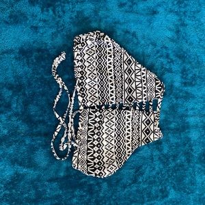 Black & White Bikini Top